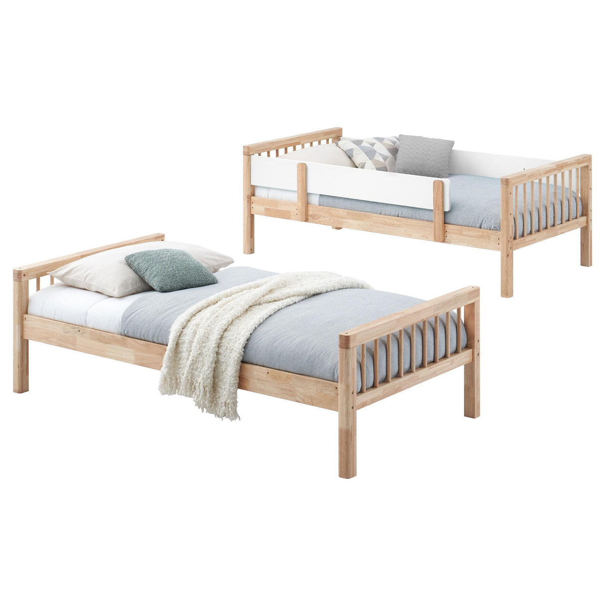 Coaster Furniture Dakota 461171 Wood Twin Over Twin Bunk Bed - Natural IMAGE 7