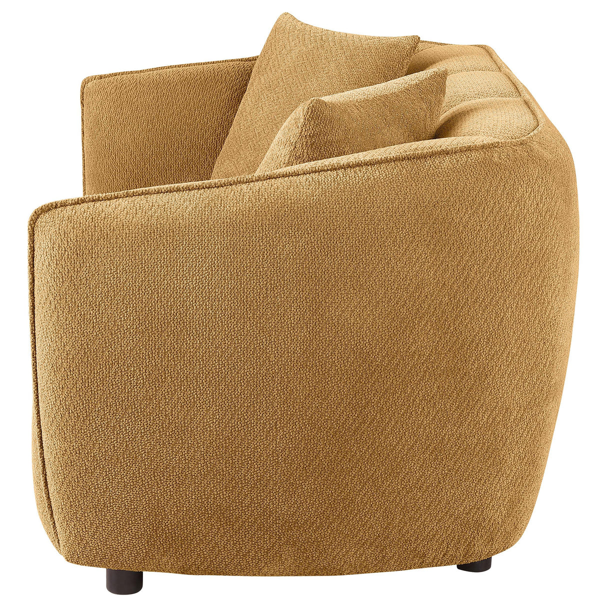 Coaster Furniture Aleisha 503062 Fabric Upholstered Loveseat - Mustard Yellow IMAGE 7