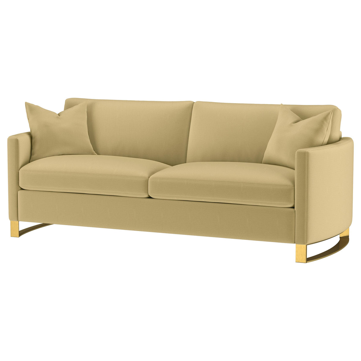 Coaster Furniture Corliss 508824 Upholstered Curved Track Arm Sofa - Camel IMAGE 10