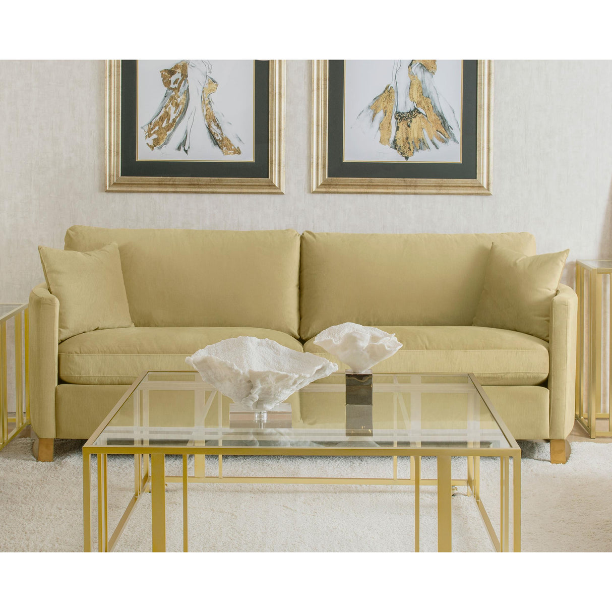 Coaster Furniture Corliss 508824 Upholstered Curved Track Arm Sofa - Camel IMAGE 6