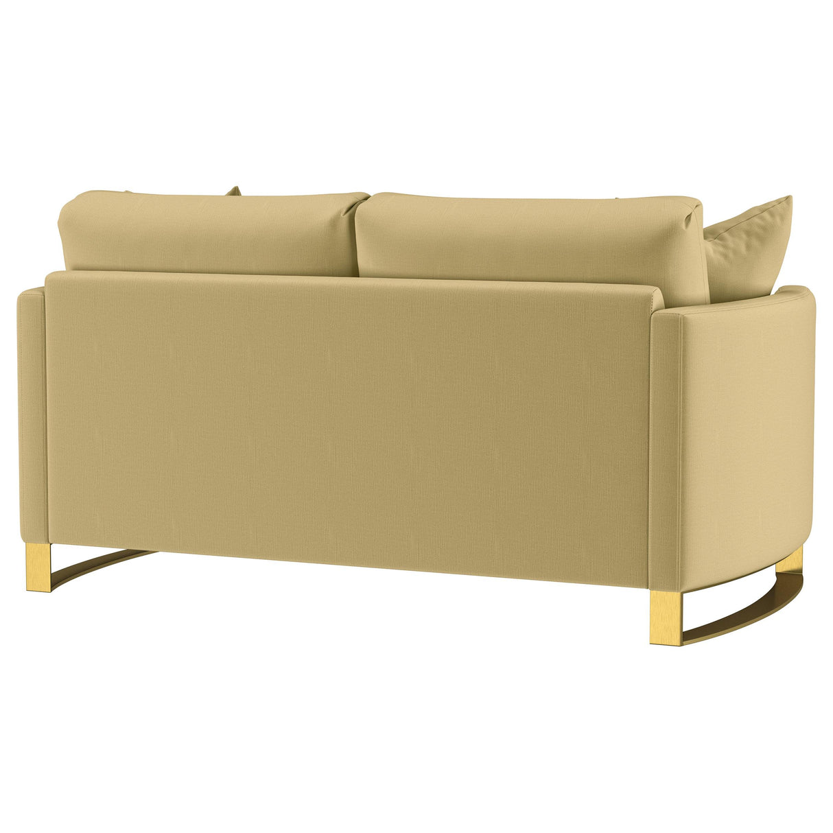 Coaster Furniture Corliss 508825 Upholstered Curved Track Arm Loveseat - Camel IMAGE 12