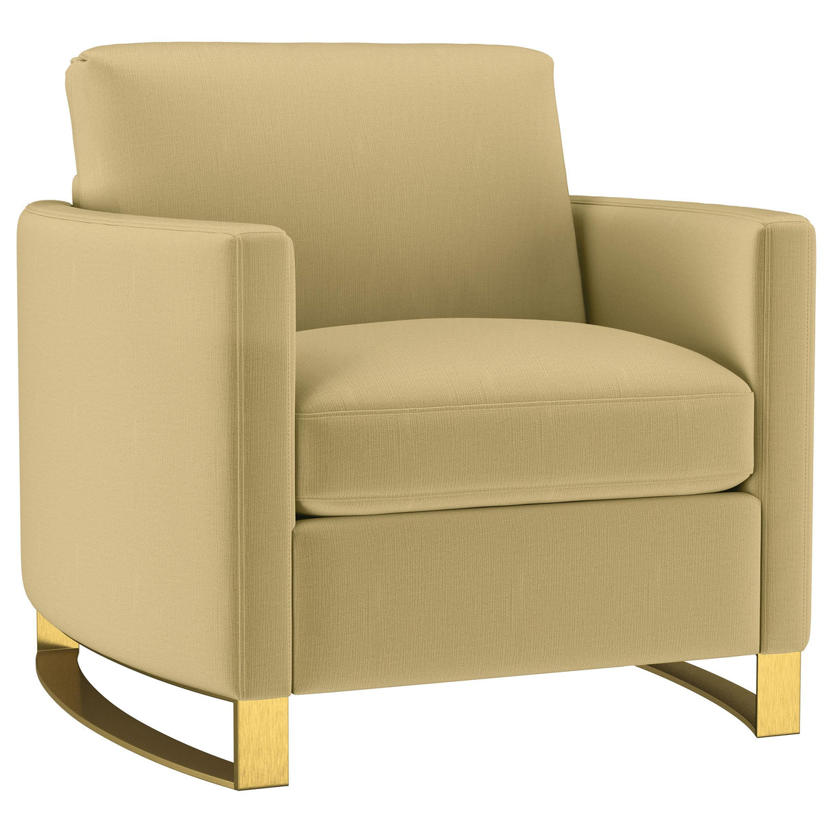 Coaster Furniture Corliss 508826 Upholstered Curved Track Arm Chair - Camel IMAGE 1