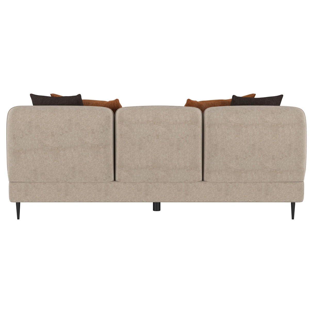 Coaster Furniture Jade 509411 Chenille Upholstered Sculpted Track Arm Sofa - Latte IMAGE 3