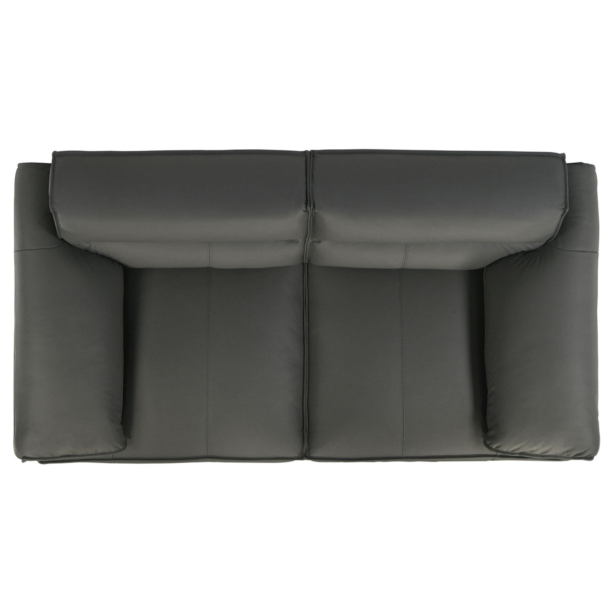 Coaster Furniture Buxton 509505 Top Grain Leather Upholstered Loveseat - Graphite IMAGE 5