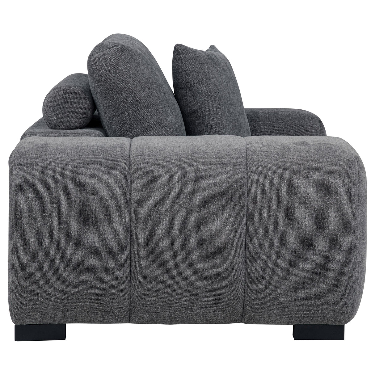 Coaster Furniture Octavia 509967 Upholstered Track Arm Accent Chair - Charcoal Grey IMAGE 7