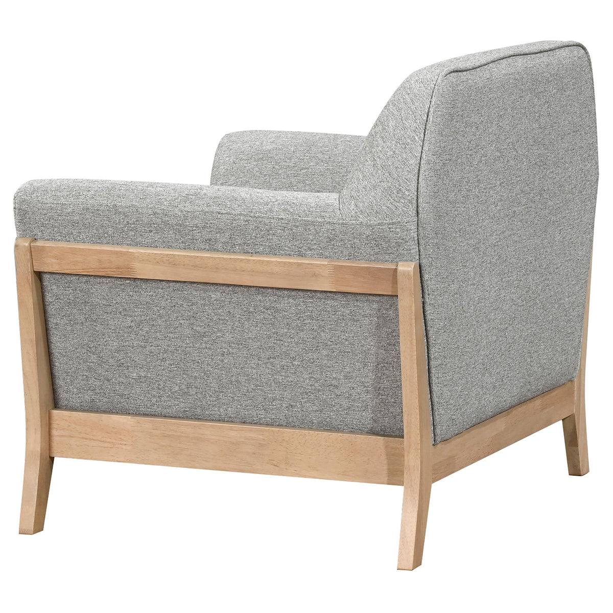 Coaster Furniture Vaughn 511073 Fabric Upholstered Flared Arm Accent Chair - Grey IMAGE 6