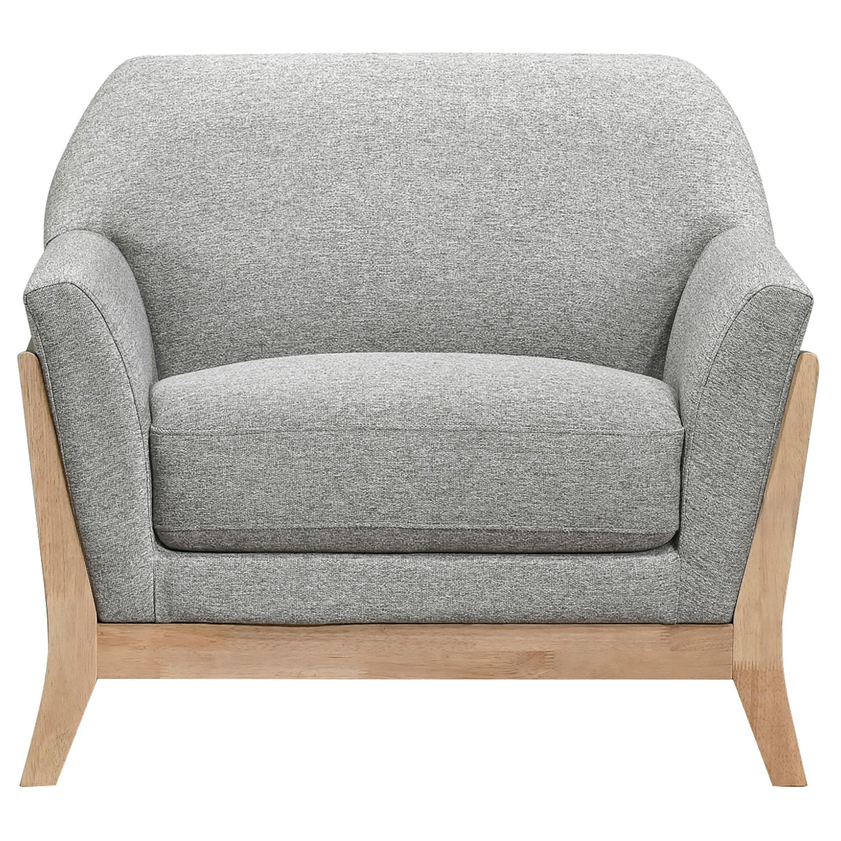 Coaster Furniture Vaughn 511073 Fabric Upholstered Flared Arm Accent Chair - Grey IMAGE 7