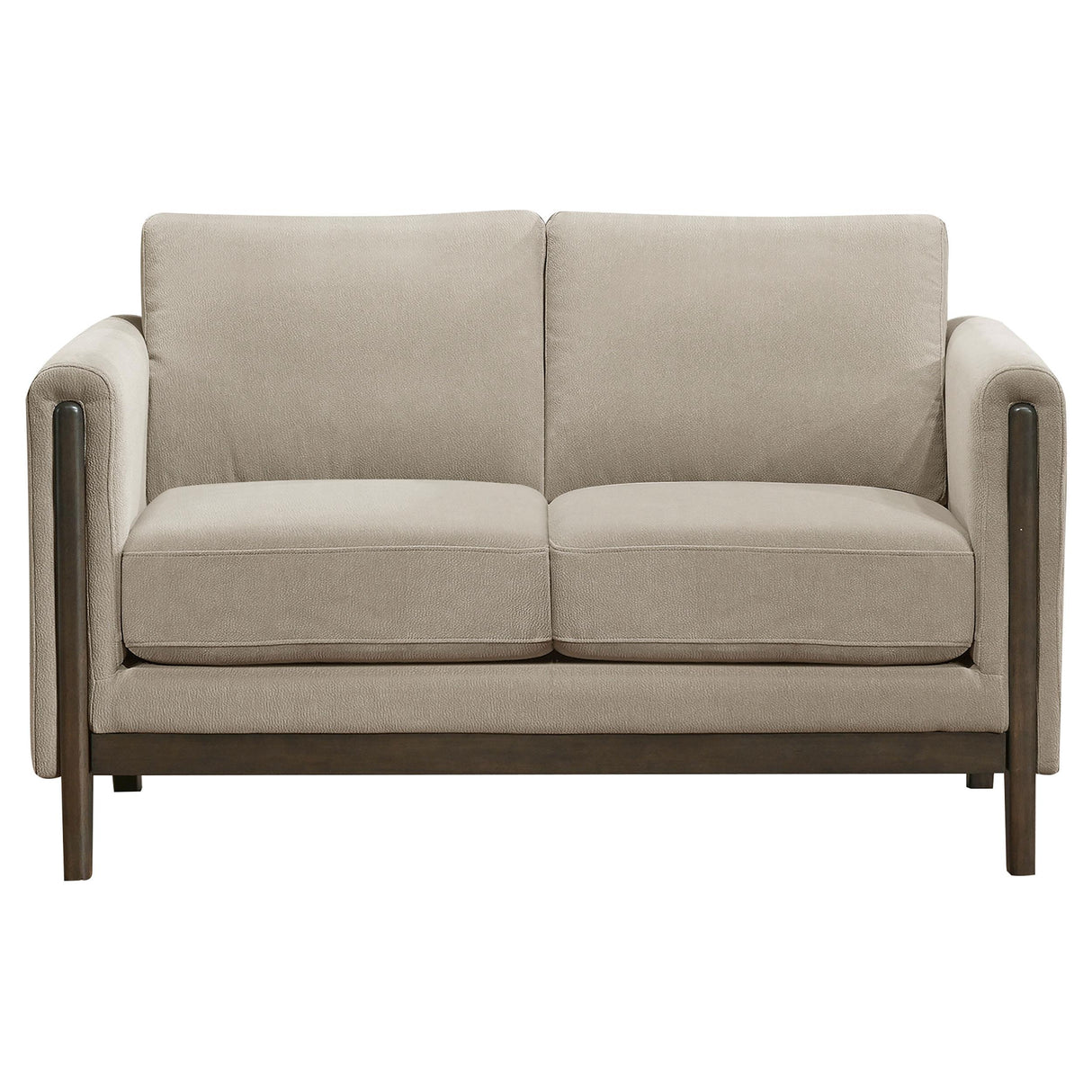 Coaster Furniture Islington 511102 Fabric Upholstered Panel Arm Loveseat - Taupe IMAGE 6