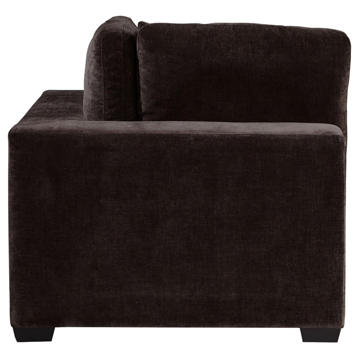 Coaster Furniture Lakeview 551465 Upholstered Corner Chair - Dark Chocolate IMAGE 3