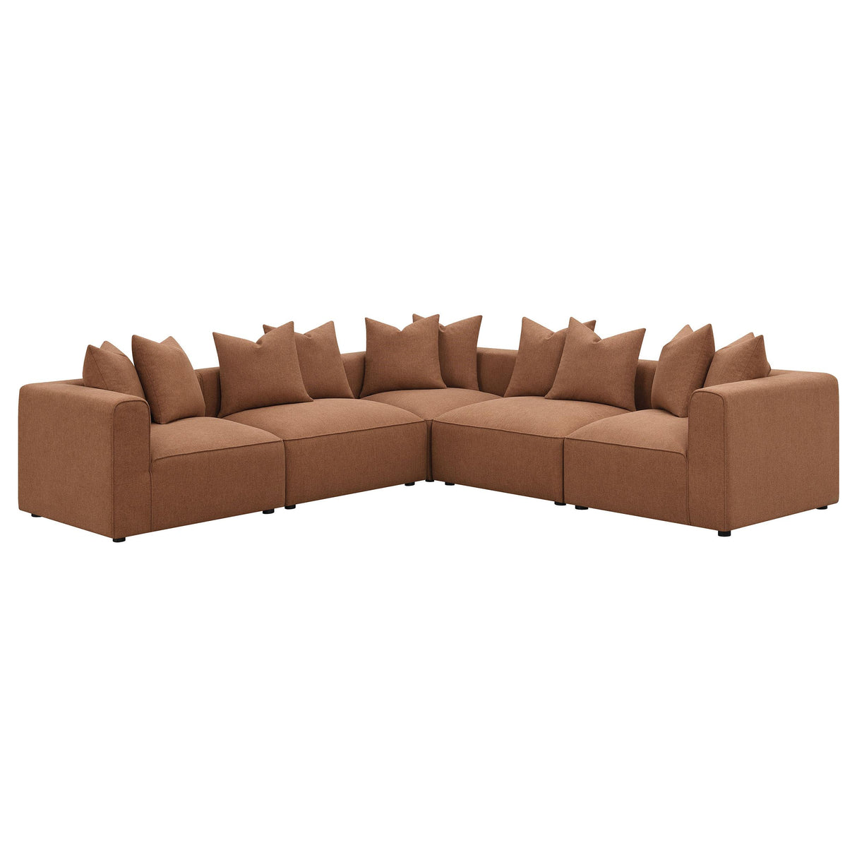 Coaster Furniture Jennifer 551591 Upholstered Armless Chair - Terracotta IMAGE 11