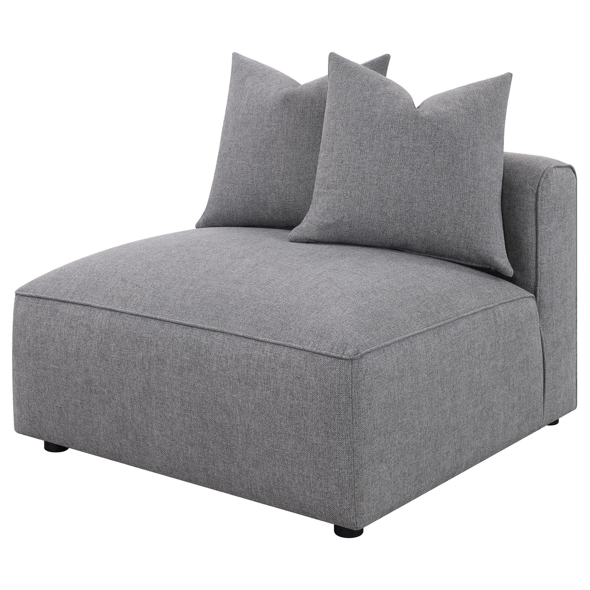 Coaster Furniture Jennifer 551594 Upholstered Armless Chair - Grey IMAGE 1