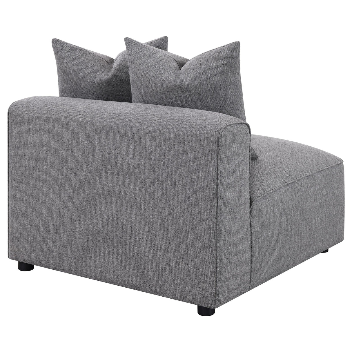 Coaster Furniture Jennifer 551594 Upholstered Armless Chair - Grey IMAGE 3