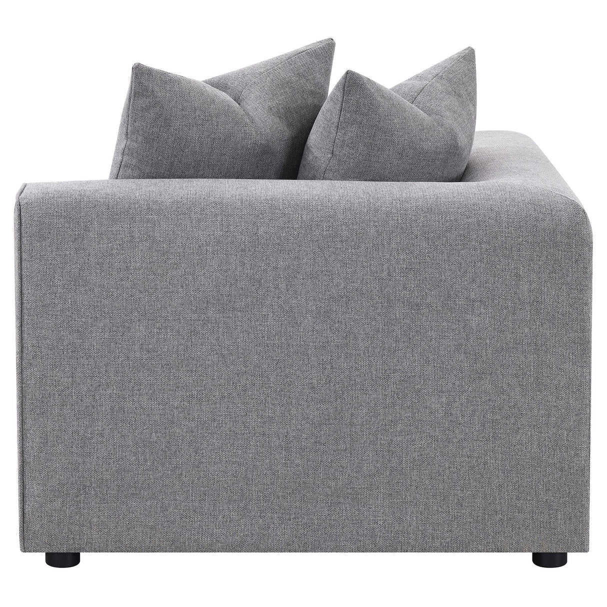 Coaster Furniture Jennifer 551595 Upholstered Corner Chair - Grey IMAGE 4