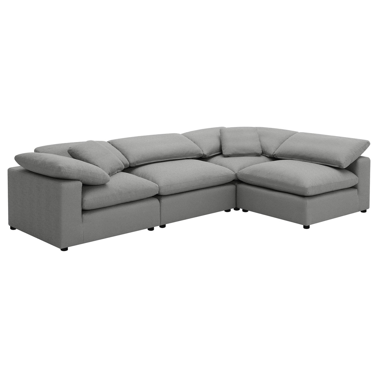 Coaster Furniture Raleigh 551754 Boucle Upholstered Armless Chair - Grey IMAGE 14