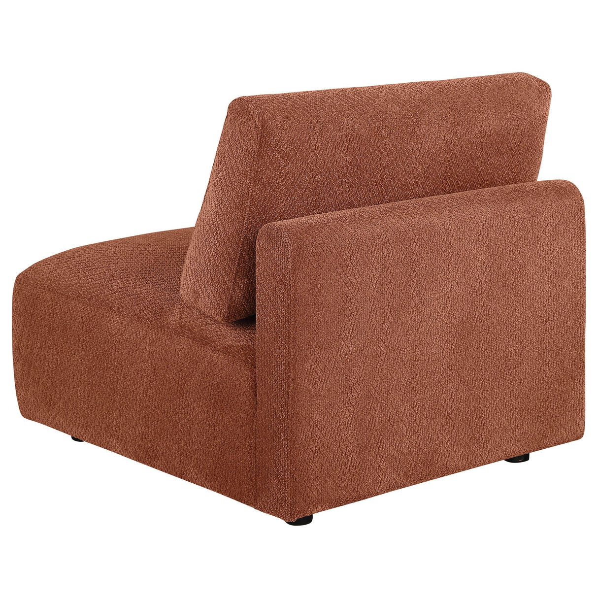 Coaster Furniture Elysia 551891 Chenille Upholstered Modular Armless Chair - Coral IMAGE 5