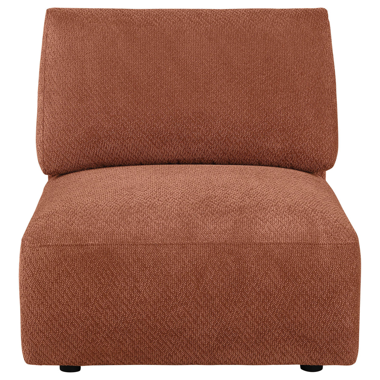 Coaster Furniture Elysia 551891 Chenille Upholstered Modular Armless Chair - Coral IMAGE 9