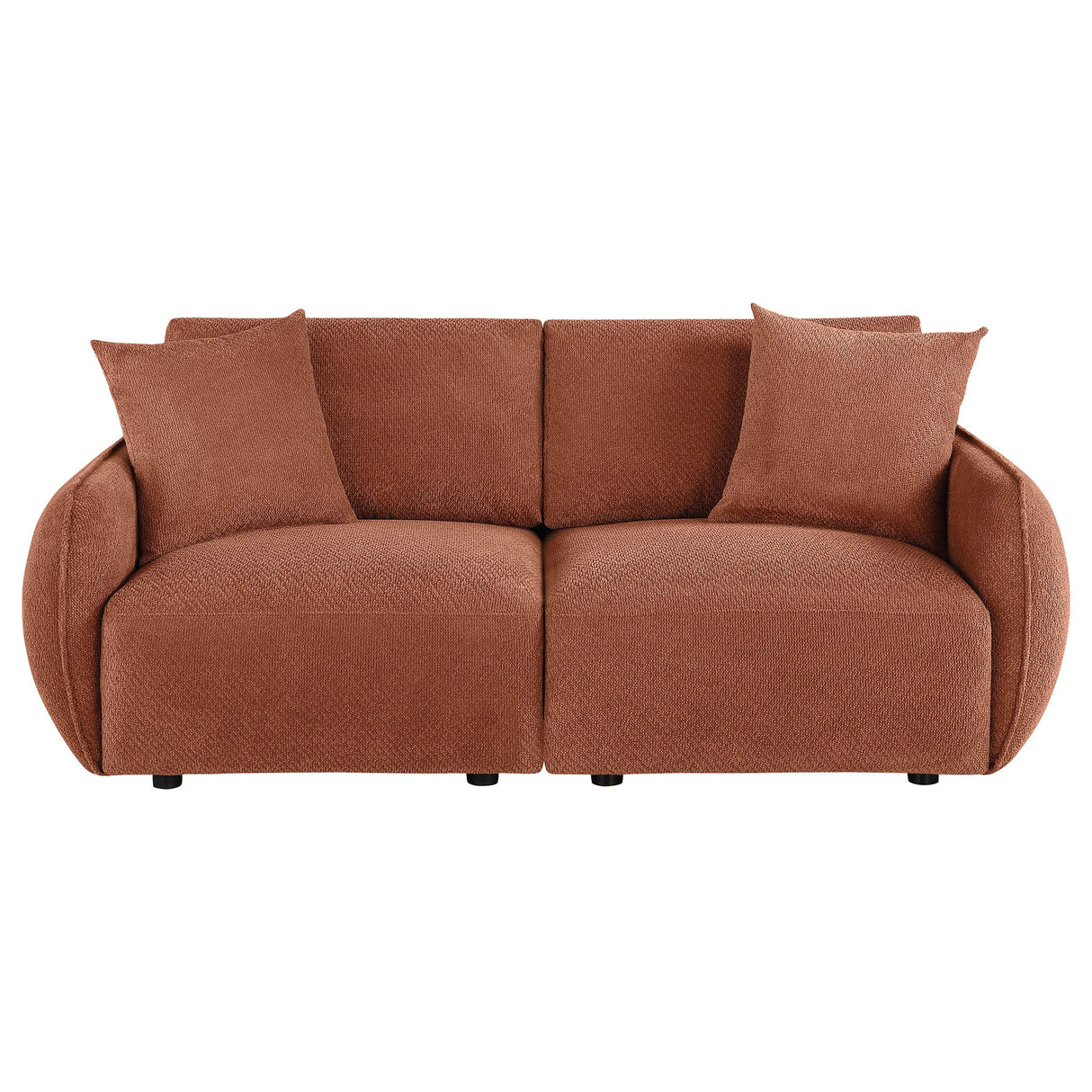 Coaster Furniture Elysia 551891-LOVE Chenille Upholstered Modular Lounge Loveseat - Coral IMAGE 3