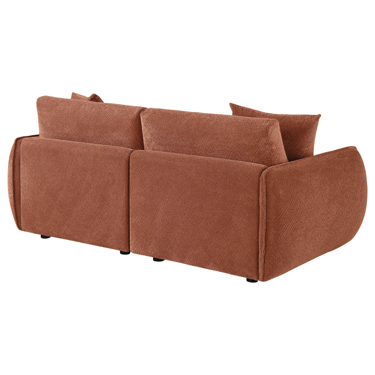 Coaster Furniture Elysia 551891-LOVE Chenille Upholstered Modular Lounge Loveseat - Coral IMAGE 7