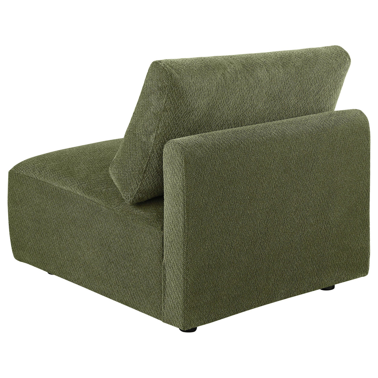 Coaster Furniture Elysia 551895 Chenille Upholstered Modular Armless Chair - Green IMAGE 3