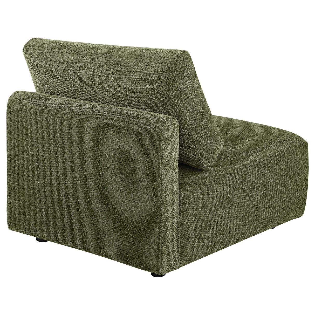 Coaster Furniture Elysia 551895 Chenille Upholstered Modular Armless Chair - Green IMAGE 4
