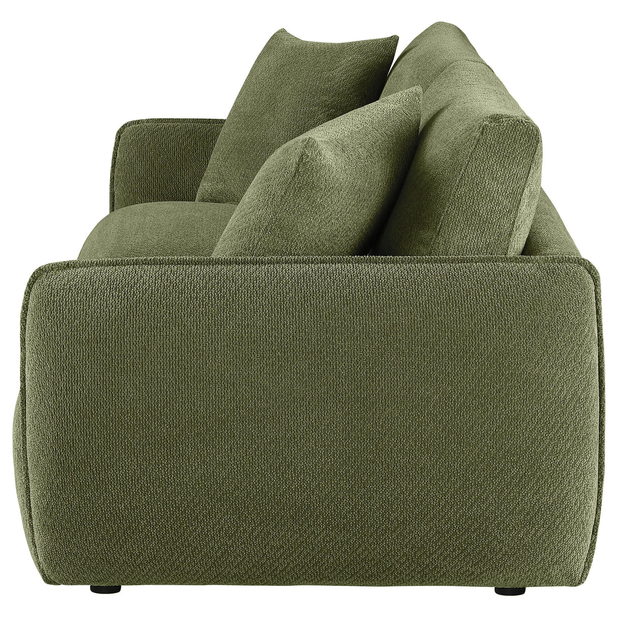Coaster Furniture Elysia 551895-LOVE Chenille Upholstered Modular Lounge Loveseat - Green IMAGE 4
