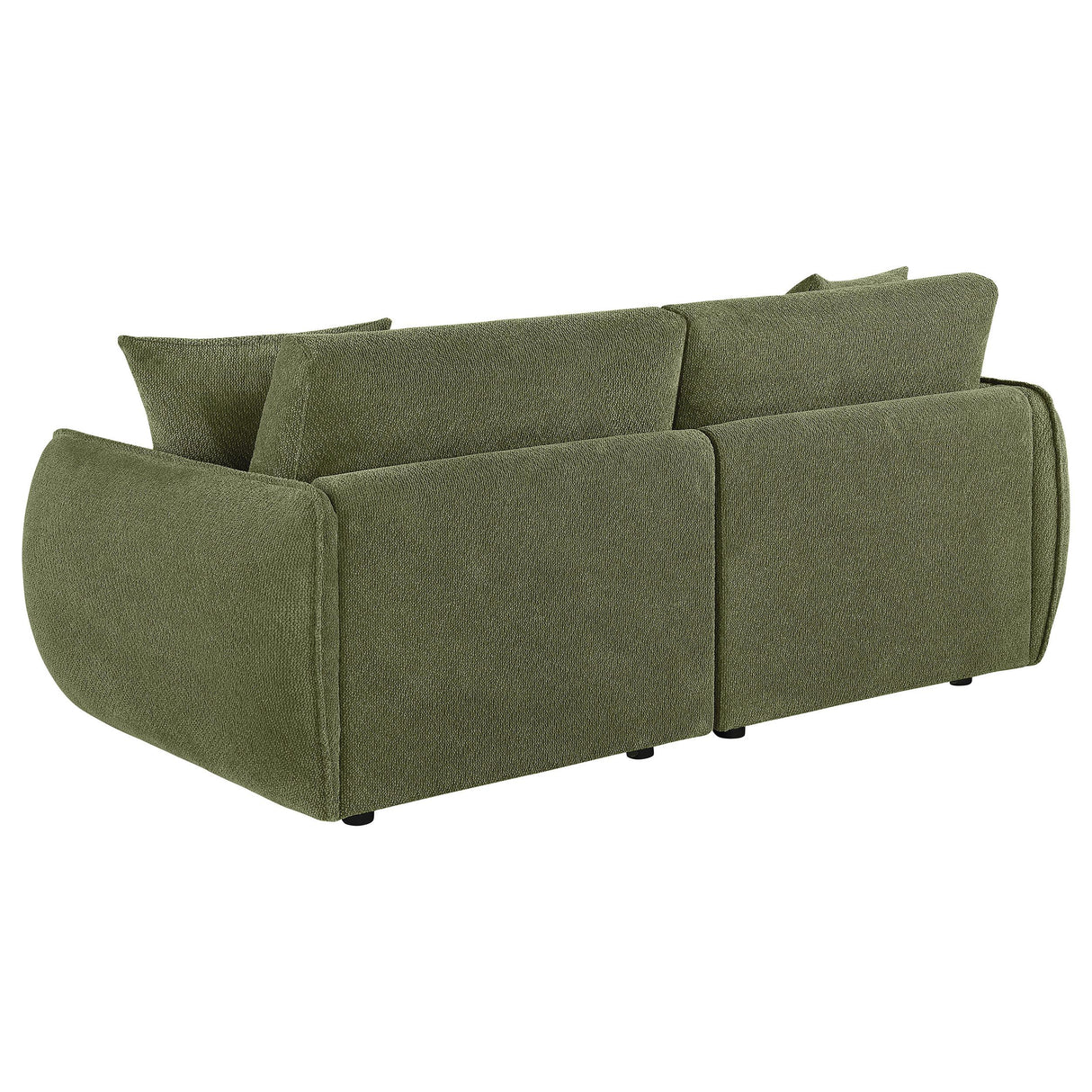 Coaster Furniture Elysia 551895-LOVE Chenille Upholstered Modular Lounge Loveseat - Green IMAGE 6