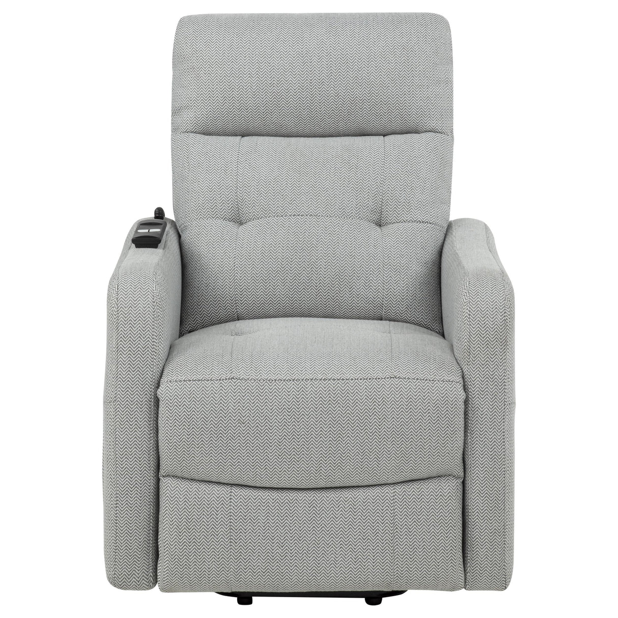 Coaster Furniture Dayes 600130P Upholstered Power Lift Recliner Chair - Light Grey IMAGE 6