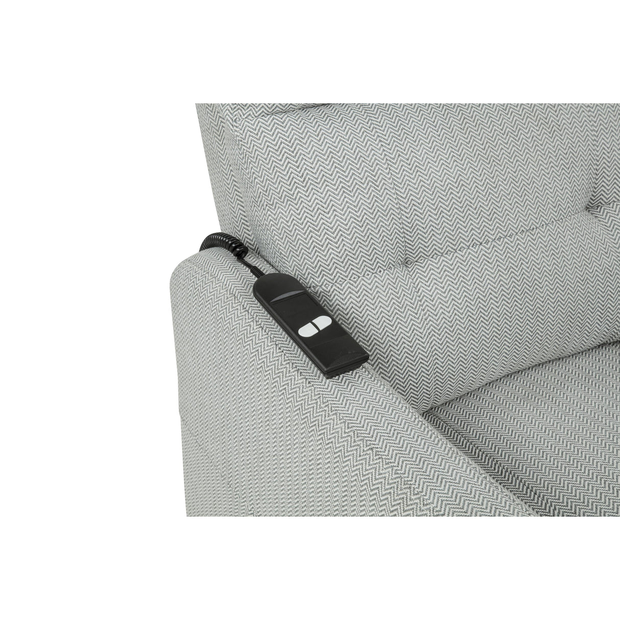 Coaster Furniture Dayes 600130P Upholstered Power Lift Recliner Chair - Light Grey IMAGE 8