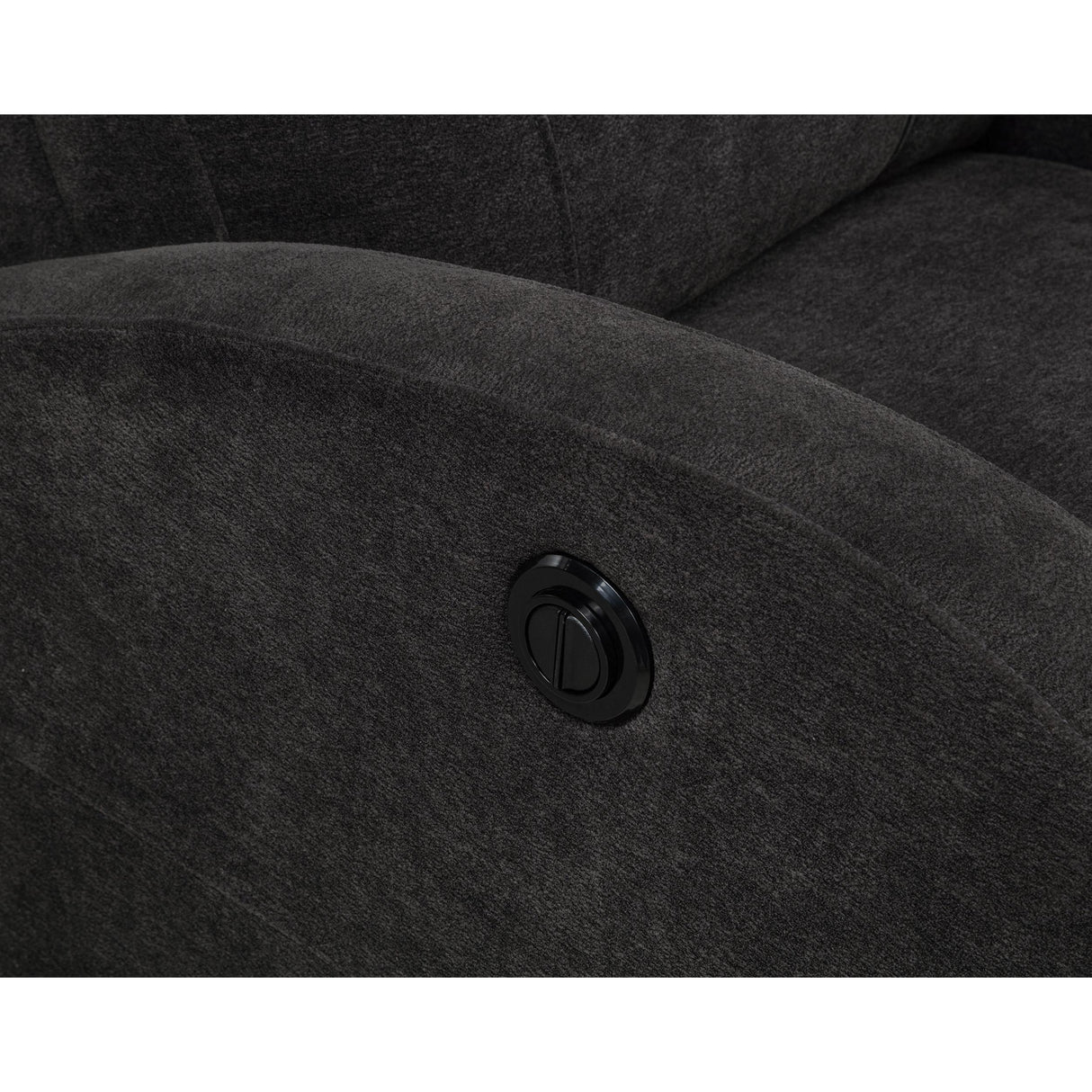Coaster Furniture Grant 603293P Fabric Upholstered Power Recliner Chair - Charcoal Grey IMAGE 7