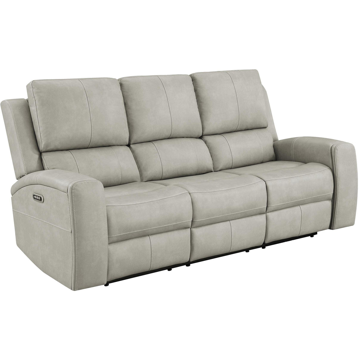 Coaster Furniture Brickston 603434PPP Triple Power Reclining Sofa - Grey IMAGE 1