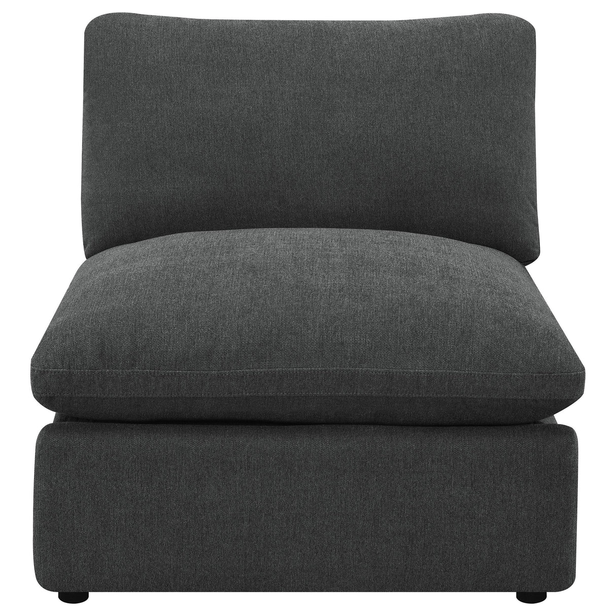 Coaster Furniture Collins 609530AC Modular Armless Chair - Dark Grey IMAGE 3