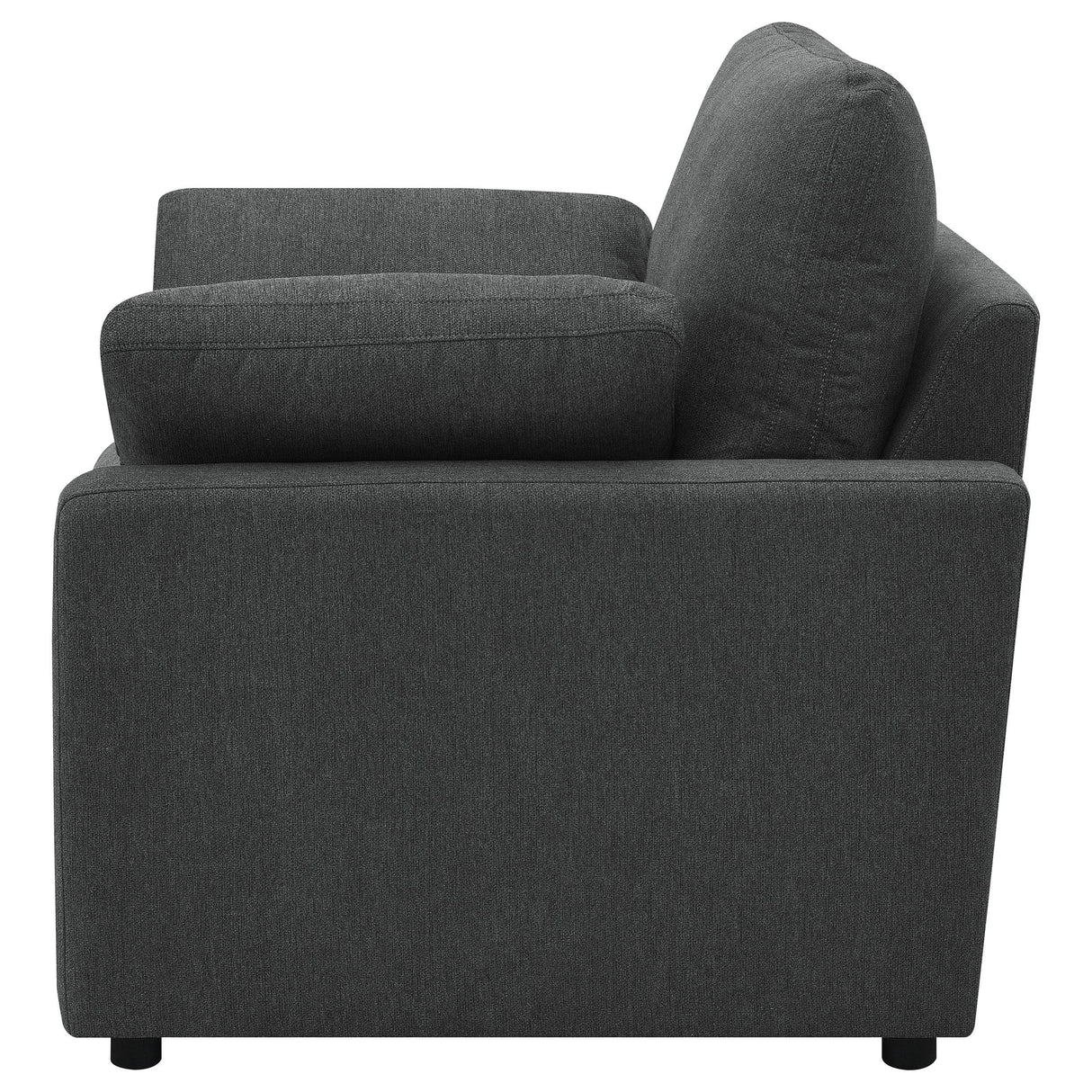 Coaster Furniture Collins 609533P Upholstered Power Recliner Chair - Dark Grey IMAGE 3
