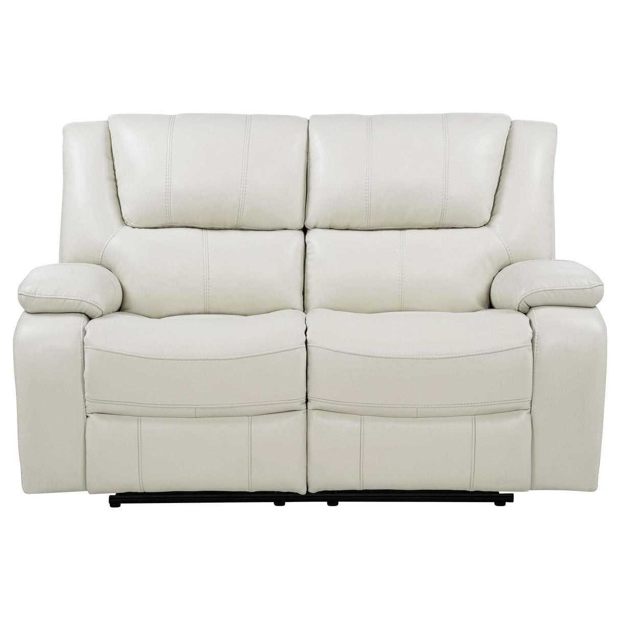 Coaster Furniture Camila 610248 Upholstered Motion Reclining Loveseat - White IMAGE 5