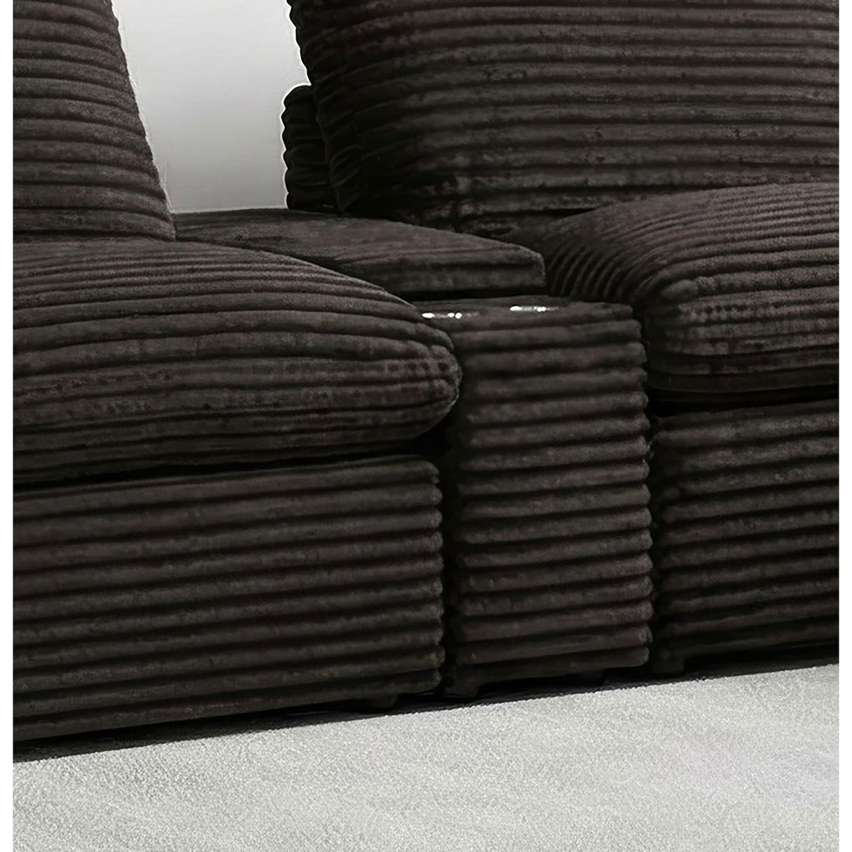 Coaster Furniture Collins 610350CON Upholstered Modular Storage Console - Chocolate Brown IMAGE 5
