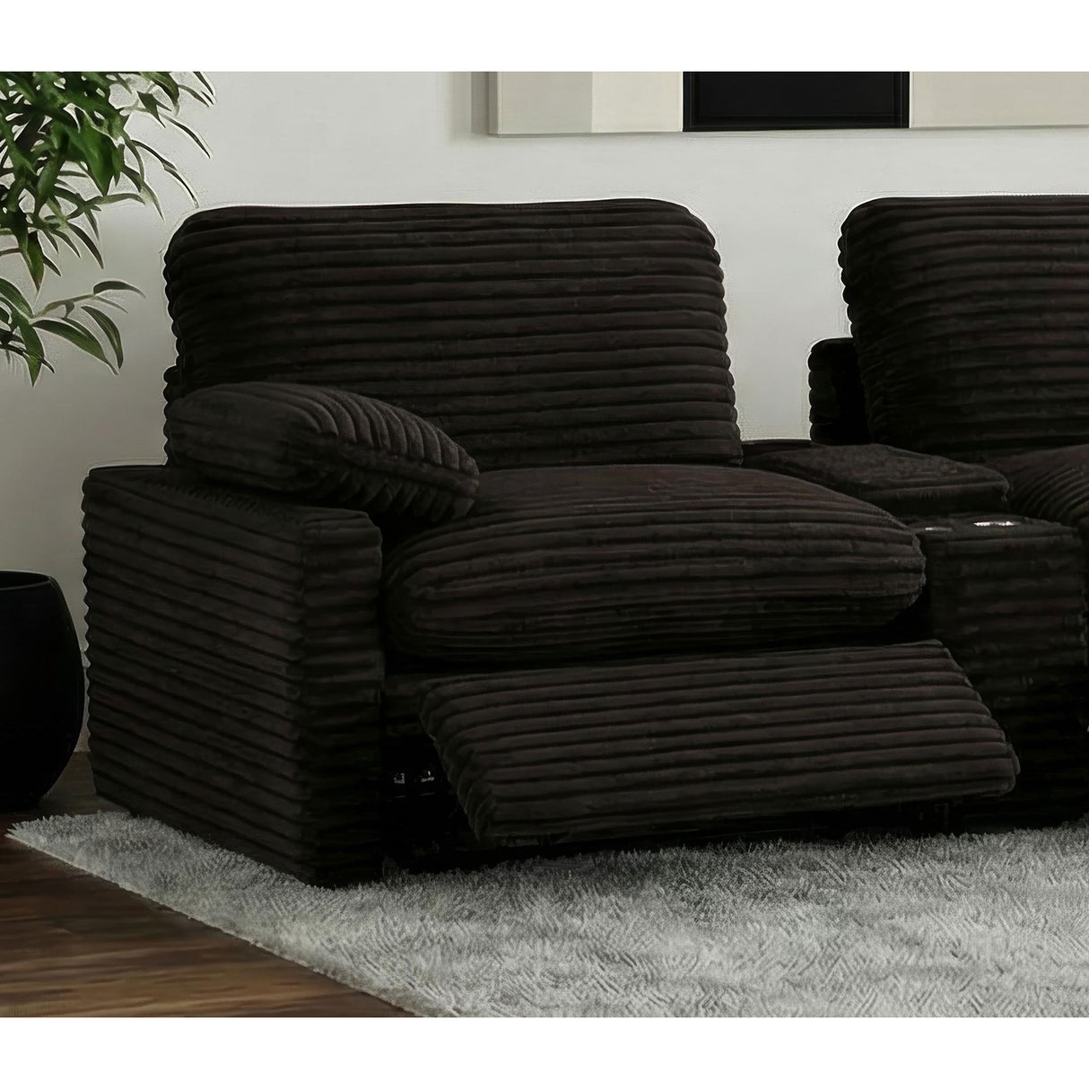 Coaster Furniture Collins 610350LRP Modular LAF Power Recliner - Chocolate Brown IMAGE 2