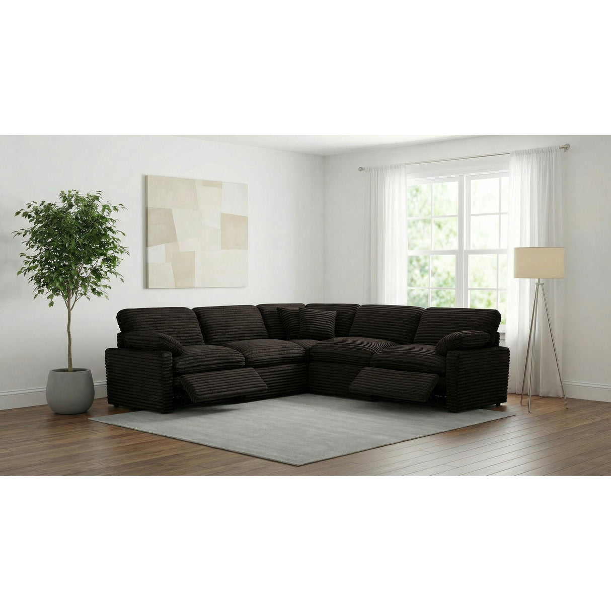 Coaster Furniture Collins 610350P 5-piece Modular Power Reclining Sectional - Chocolate Brown IMAGE 7