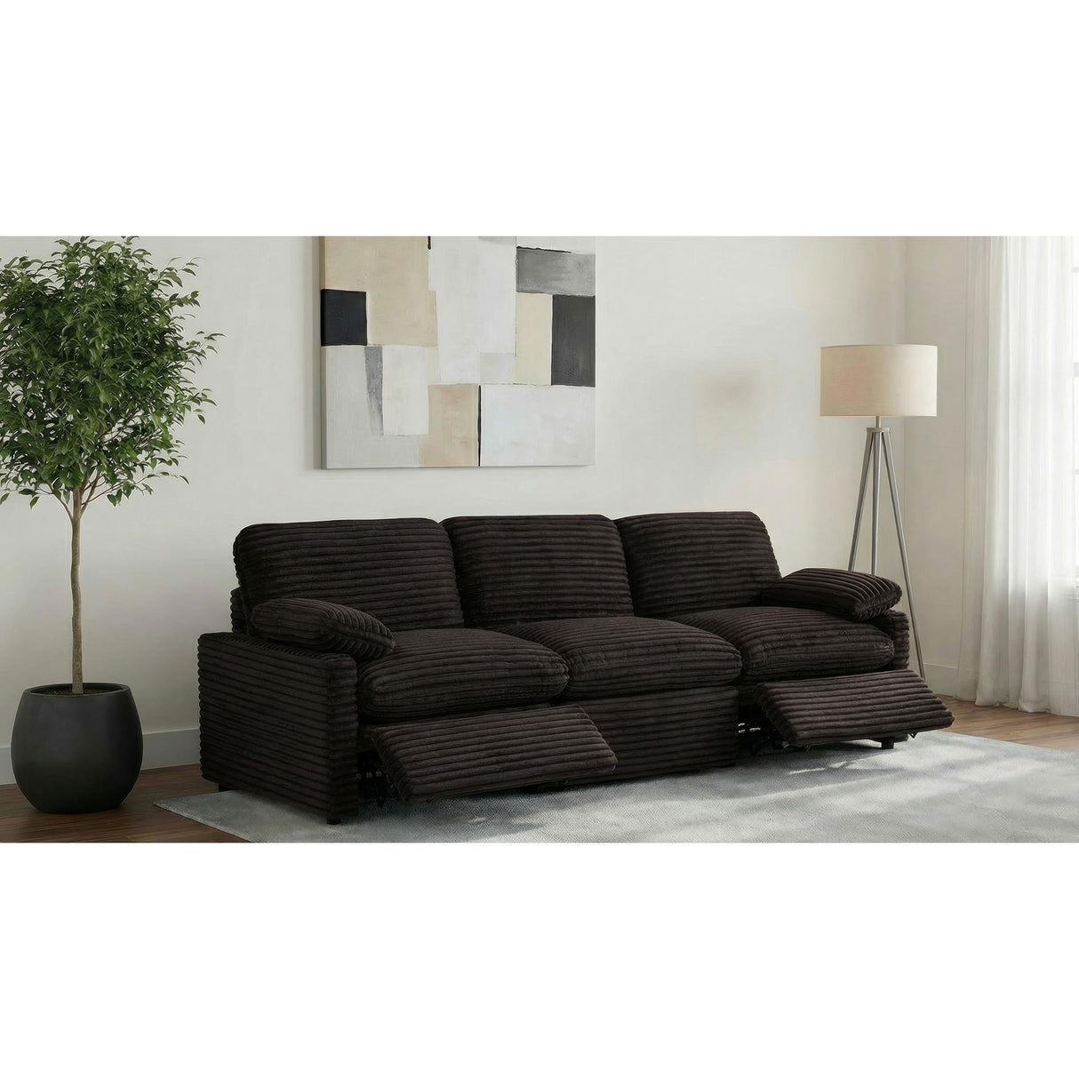 Coaster Furniture Collins 610351P Modular Power Sofa - Chocolate Brown IMAGE 6