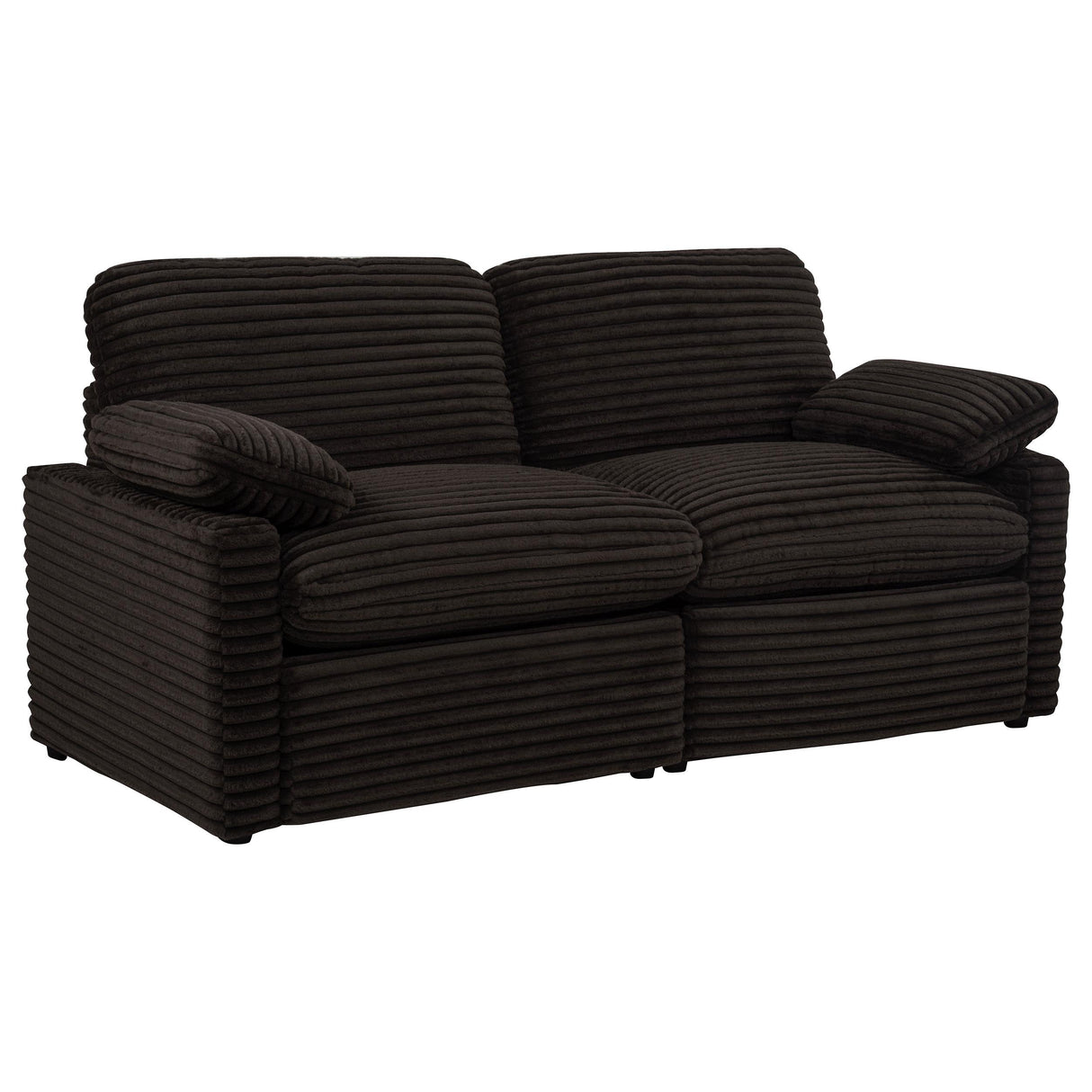 Coaster Furniture Collins 610352P Modular Power Loveseat - Chocolate Brown IMAGE 3