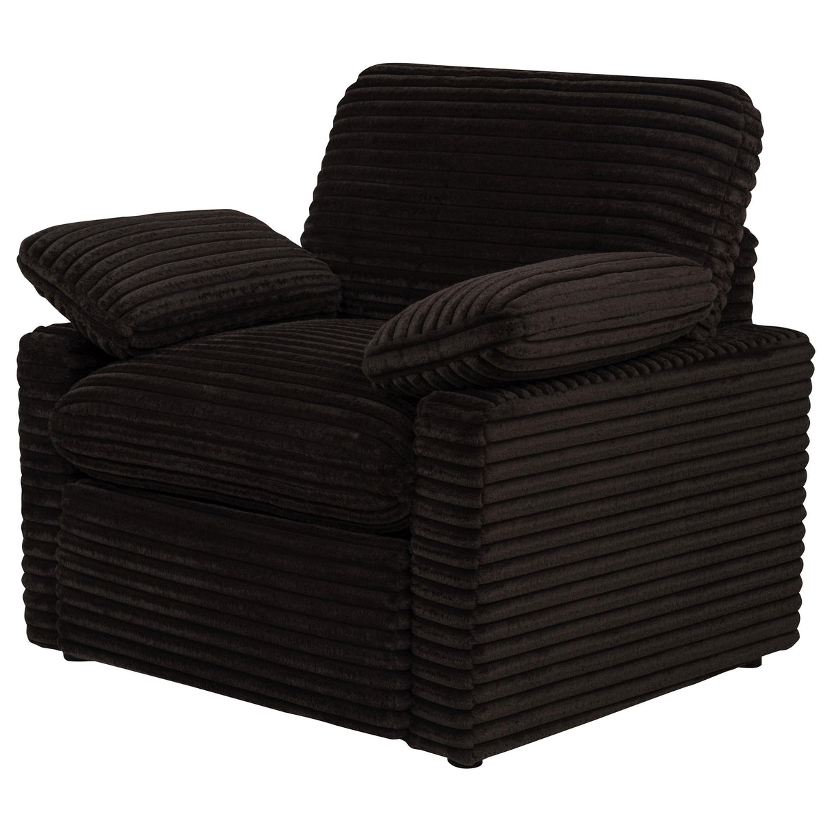 Coaster Furniture Collins 610353P Upholstered Power Recliner Chair - Chocolate Brown IMAGE 6