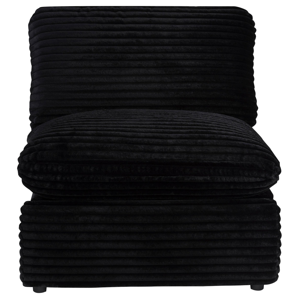 Coaster Furniture Collins 610360ARP Modular Power Armless Recliner - Black IMAGE 3