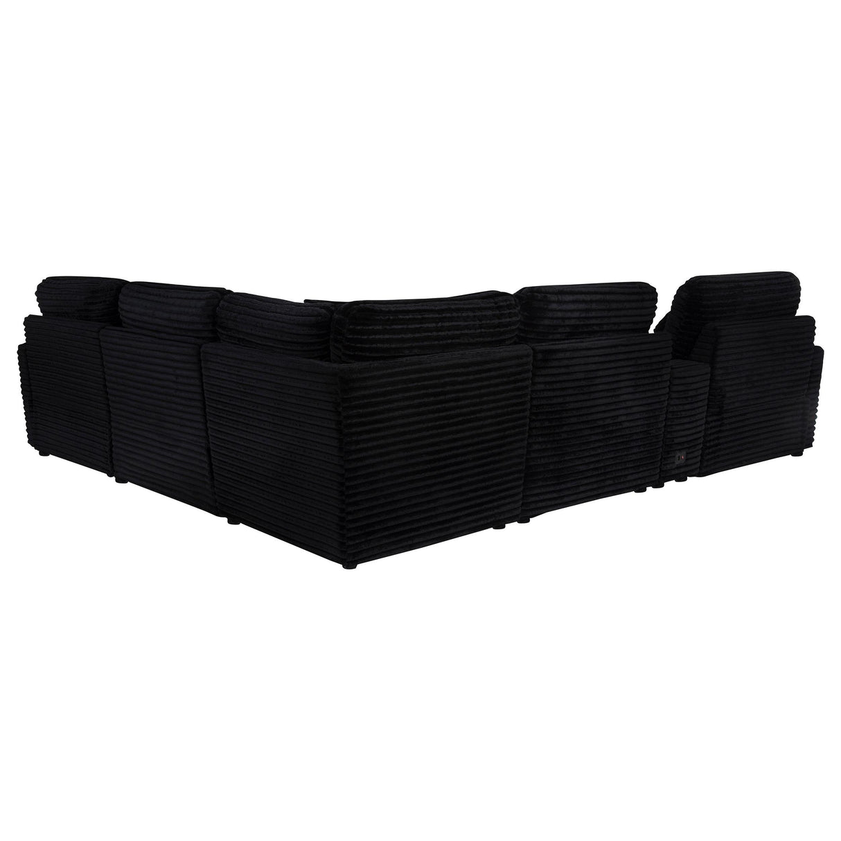 Coaster Furniture Collins 610360P-SET 6-piece Modular Power Reclining Sectional - Black IMAGE 3