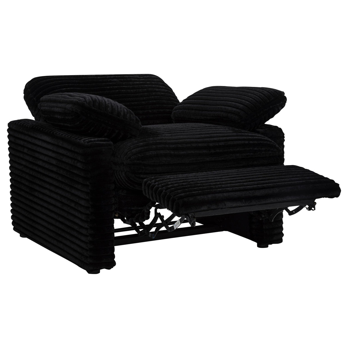 Coaster Furniture Collins 610363P Upholstered Power Recliner Chair - Black IMAGE 16