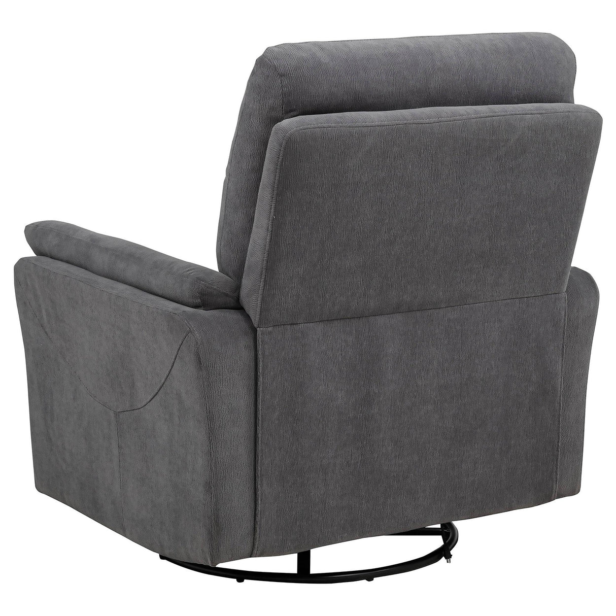 Coaster Furniture Adler 610443P Upholstered Power Swivel Glider Recliner - Charcoal Grey IMAGE 11
