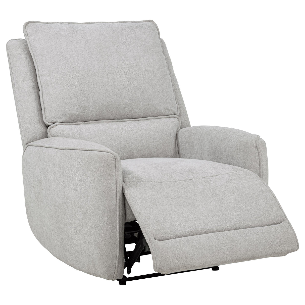 Coaster Furniture Sylmar 610523P Chenille Upholstered Power Recliner - Dove Grey IMAGE 7