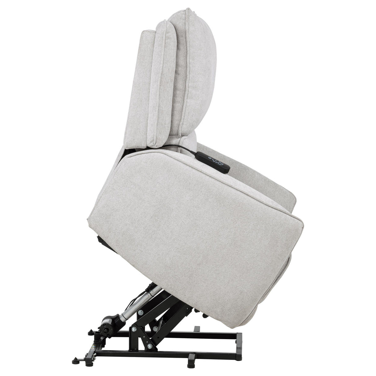 Coaster Furniture Sylmar 610524PP Chenille Upholstered Dual Power Lift Recliner - Dove Grey IMAGE 4