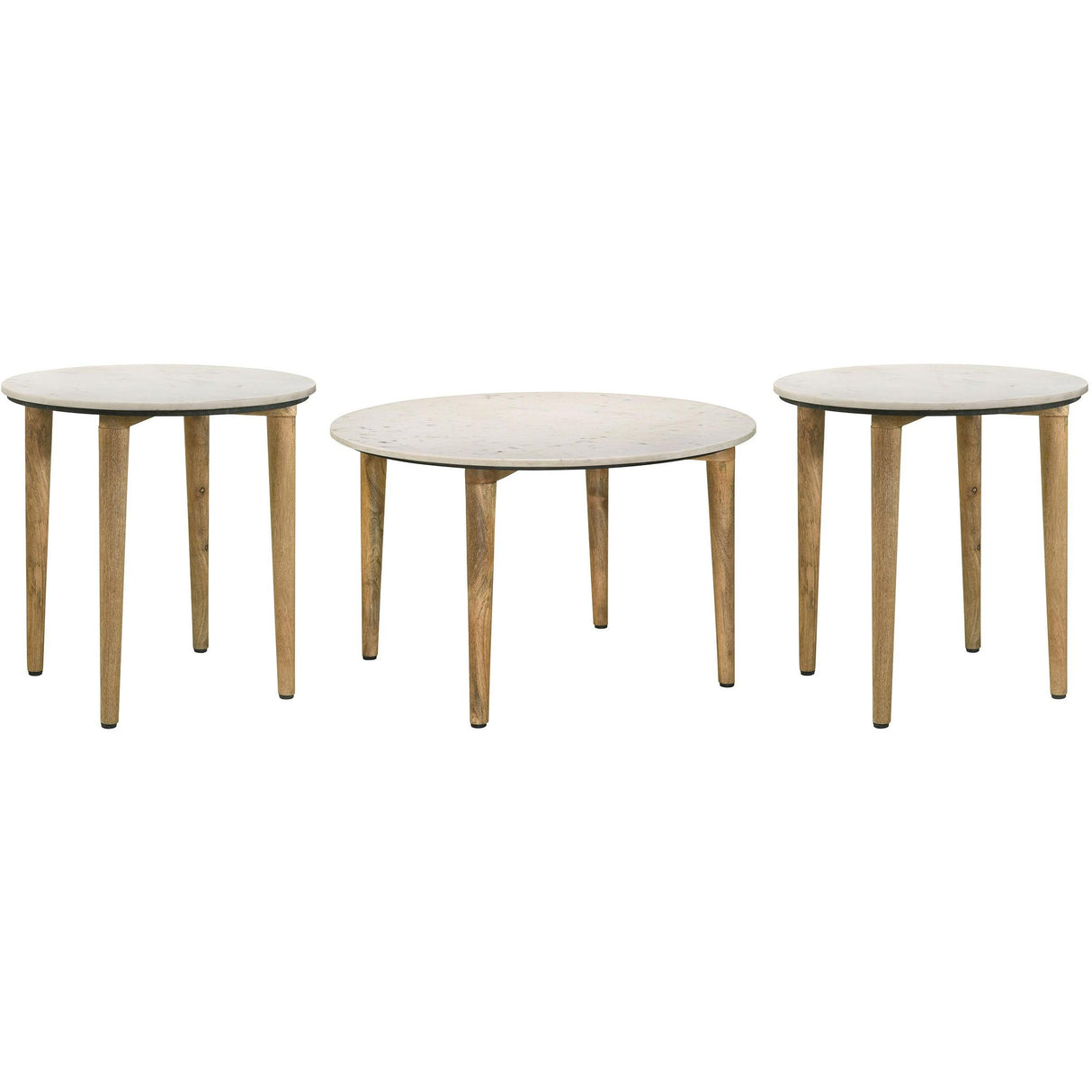 Coaster Furniture Aldis 703718-S3 3-piece Coffee and End Table Set - White IMAGE 1