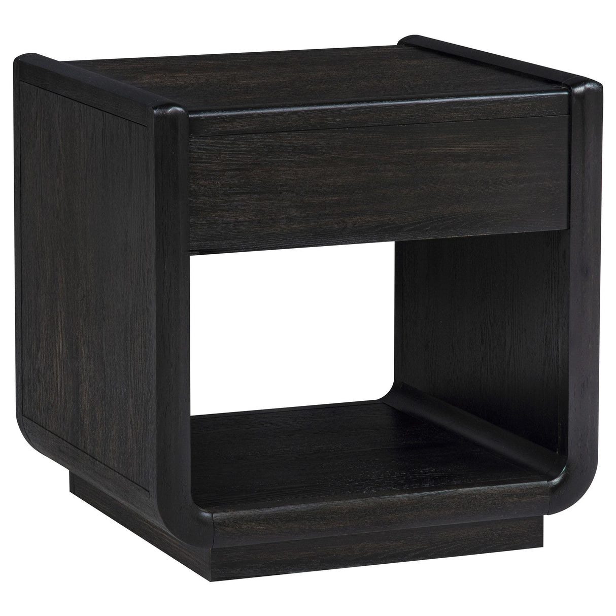 Coaster Furniture Leandro 704638-S2 2-piece Wood Coffee and End Table Set - Burnished Black IMAGE 3