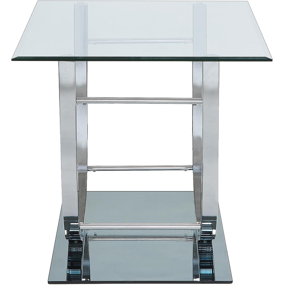 Coaster Furniture Danville 704988-S3 3-piece Glass Top Coffee and End Table Set - Chrome IMAGE 5