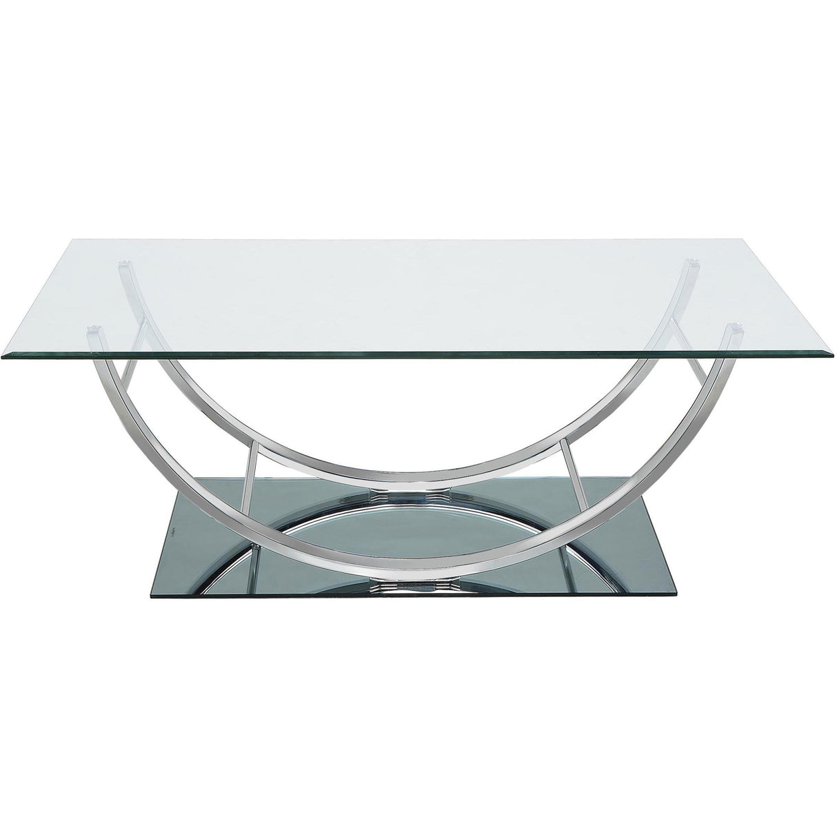 Coaster Furniture Danville 704988-S3 3-piece Glass Top Coffee and End Table Set - Chrome IMAGE 7