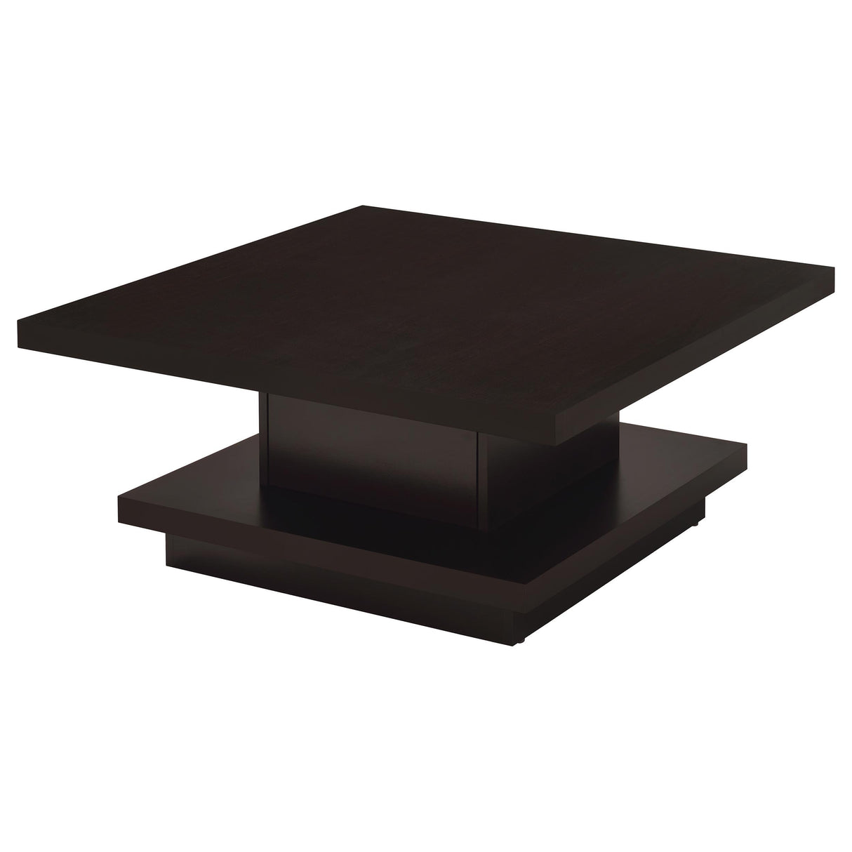 Coaster Furniture Reston 705168-S3 3-piece Square Coffee and End Table Set - Cappuccino IMAGE 5